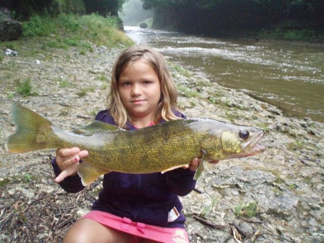 249281_10150759492845171_767110170_20324860_2454200_n[1].jpg - Ellie with a walleye. It was over 26 inches!